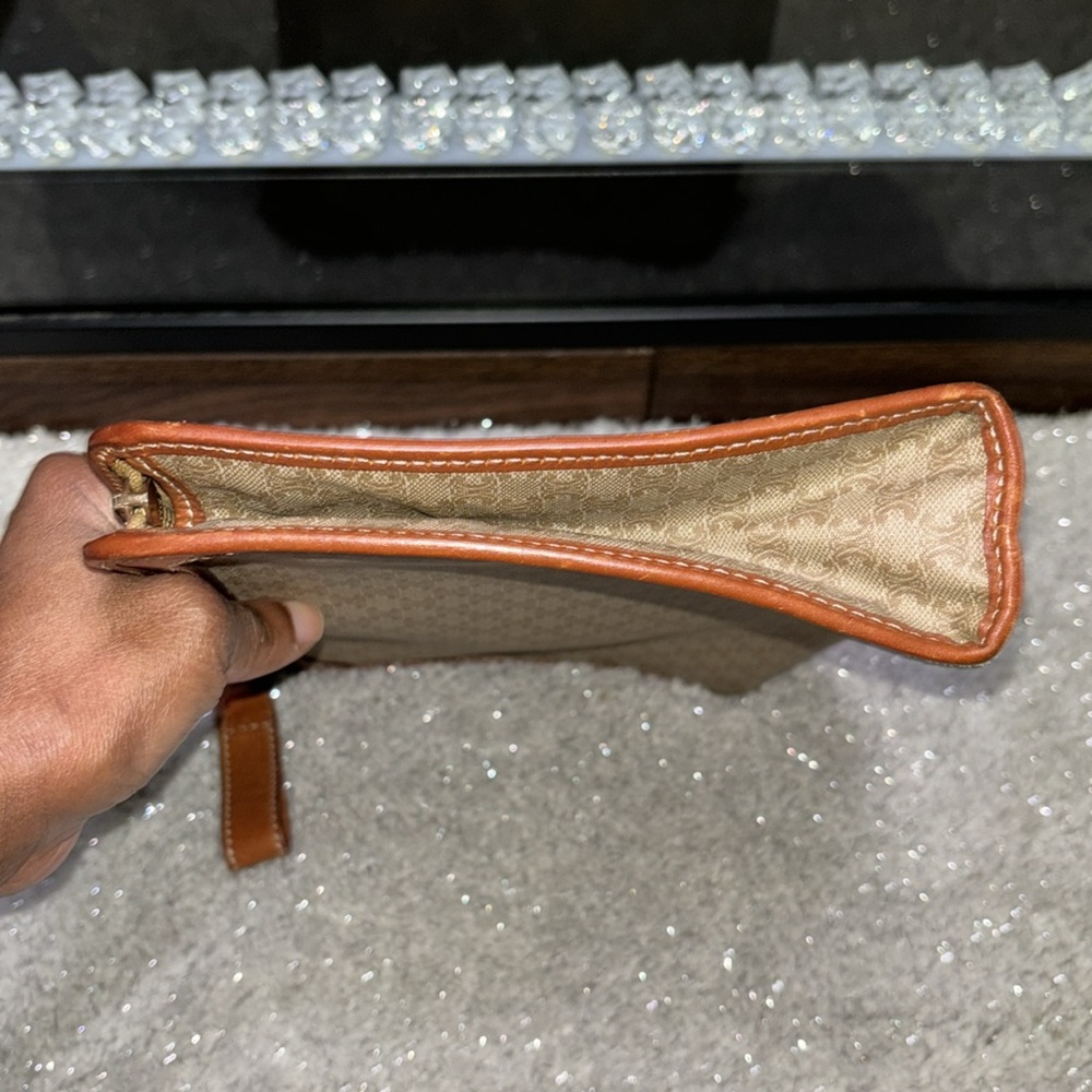 Celine wristlet/clutch!  10.5 inches x 8 inches!   Zippered closure. - Picture 5 of 9